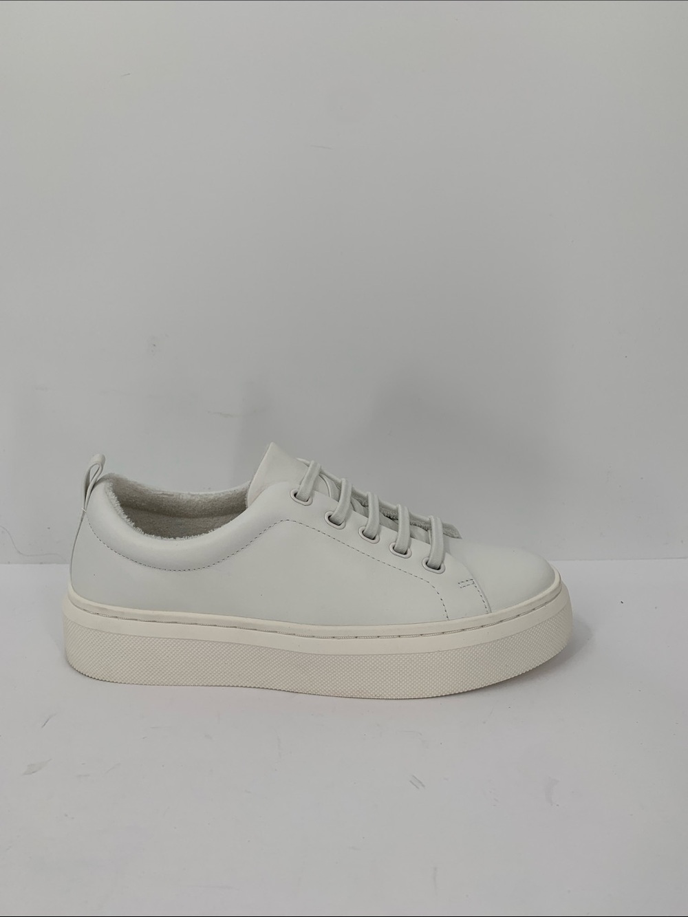 Abeo Jumpstreet Bungee platform sneakers shoe slip-on white canvas women 6.5